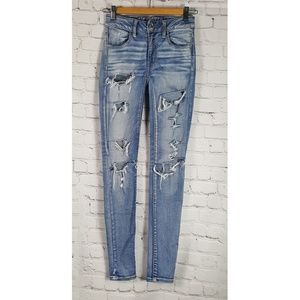 American Eagle Skinny Distressed Jeggings